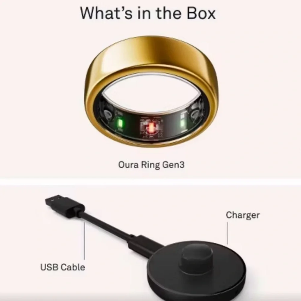 Oura Ring - Gold Horizon Gen3 - Size 7